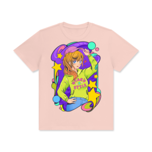 Unisex Classic Crew Neck Cotton T-Shirt - Cloud Pink, 2XL