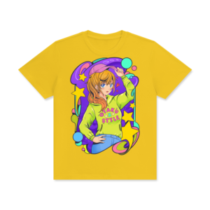 Unisex Classic Crew Neck Cotton T-Shirt - Daisy Daze, 2XL